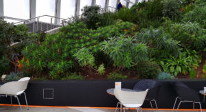 Sky Pod Bar Seating in Sky Garden London