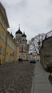 view on approach to Alexander Nevsky Cathedral